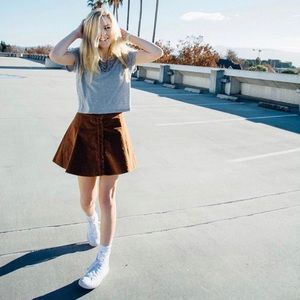 Brandy Melville brown skirt
